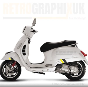 Side Panel stickers decals stripes fit Vespa GTS Super Sport 2 col short - Picture 1 of 16