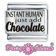 INSTANT HUMAN CHOCOLATE * Daisy Charm For 9mm Italian Modular charm bracelets