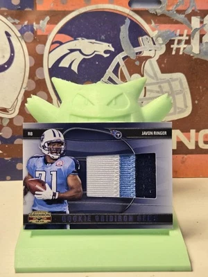 2009 Panini Donruss /50 Javon Ringer Gridiron Gear RC 3 Color Patch #224 Titans - Image 1 of 2