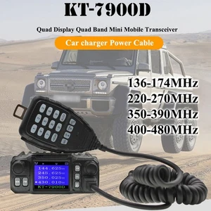 MINI Ham Transceiver Mobile Radio Amateur Walkie Talkie Quad Band UHF KT-7900D - Picture 1 of 12