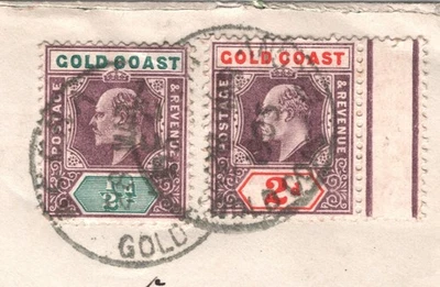 GOLD COAST KEVII Cover Accra Germany Regensburg 1905{samwells-covers}XH47 - Image 1 of 4
