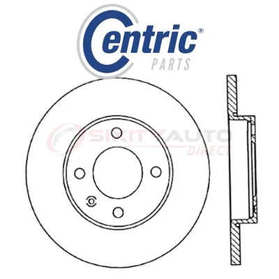 Centric C-TEK Disc Brake Rotor for 1974-1981 Volkswagen Dasher 1.5L 1.6L L4 ub — 第 1/4 张图片