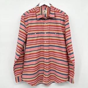 Pendleton Surf Shirt Mens Large Striped 100% Cotton Long Sleeve Button Up - Picture 1 of 14
