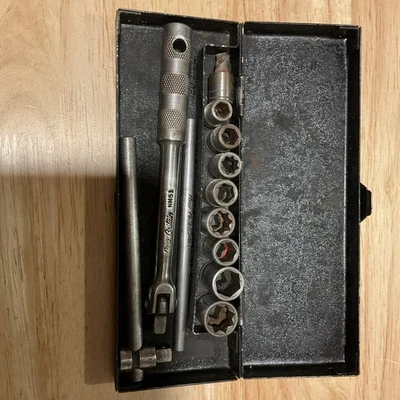Vintage New Britain 1/4" drive socket set With Breaker Bar - Image 1 of 4