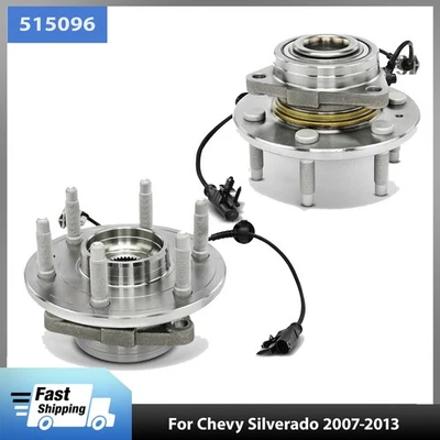 Pair 515096 4WD Front Wheel Bearing Hub for 07-13 Chevy Silverado 1500 4.3L V6 Foto 1 de 4