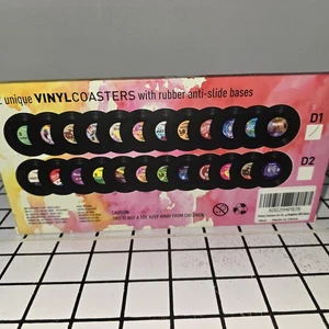 ¡Nuevo! Posavasos retro para discos de vinilo 12 piezas - ¡Antideslizantes resistentes al calor! ¡Regalo perfecto!! - Imagen 1 de 3