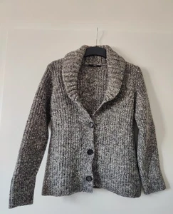 Hugo Boss Damen Strickjacke Gr. S grau meliert - Bild 1 von 5