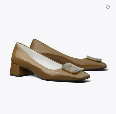 Bomba Tory Burch Georgia Almond Avena charol 35 mm/mujer US 6M Foto 1 de 4