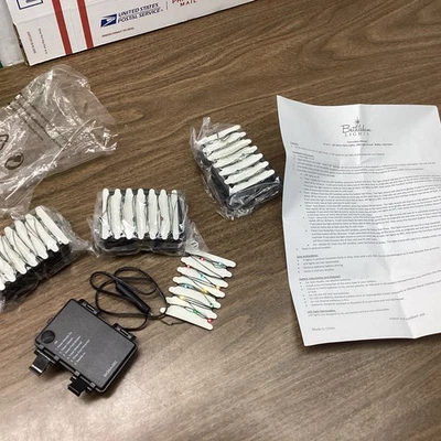 Juego de 4 luces de hadas Belén a pilas multi NUEVO interior/exterior Foto 1 de 3