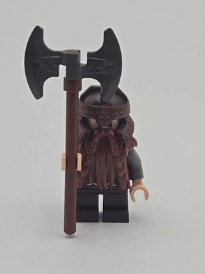 Lego Minifigure Lord of the Rings Gimli 9474 Battle of Helm's Deep LOTR  - Image 1 of 4
