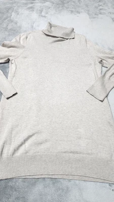 Suéter Top Para Mujer PERUVIAN CONNECTION Grande Gris Beige Capucha Cuello Foto 1 de 4