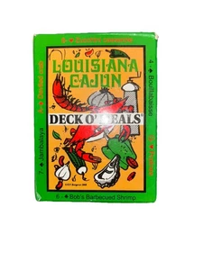 Louisiana Cajun Deck O' Meals ricetta e carte da gioco T Bob Bergeron libro di cucina - Foto 1 di 2