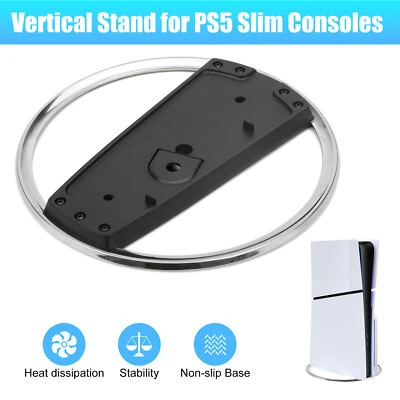 Soporte vertical para consolas PS5 / PlayStation 5 Slim Game Dock Base Accesorios Foto 1 de 4