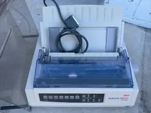 Okidata 320T Turbo Dot Matrix Printer w/ 9-pin Cable & AC cord + Paper Holder - Picture 1 of 6