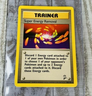 Super Energy Removal 108/130 Trainer Base Set 2 NON-HOLO Rare Pokemon Card VG - Image 1 of 3