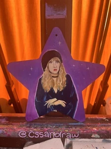 Stevie Nicks Oil Painting Original One Of A Kind Star Fleetwood Mac Rare Signed - Picture 1 of 5