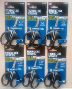 4,25" Angelschnurschere Edelstahl, große Fingerlöcher, Mikroverzahnt - Bild 1 von 11