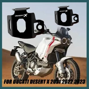 For Ducati DesertX 2022-23 CNC Rear Brake Fluid Reservoir Guard Cover Protector - Picture 1 of 4