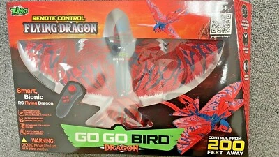 Zing Go Go Bird - Red - Remote Control Flying RC Toy  (Flying Dragon) - Image 1 of 3