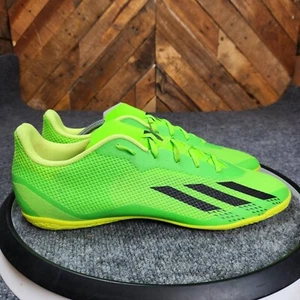 Adidas X Speed Portal.4 Indoor Soccer Shoes Mens 13.5 Football Boot Neon Green - Picture 1 of 10