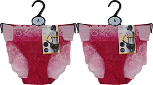 New M&S Womens Marks and Spencer Pink Bikini Knickers Size x 2 Pairs RRP £16 - Picture 1 of 10