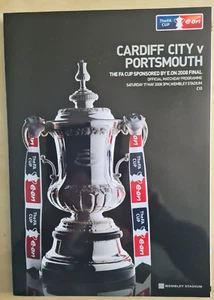CARDIFF CITY v PORTSMOUTH FA CUP FINAL PROGRAMME 2008 - Picture 1 of 1