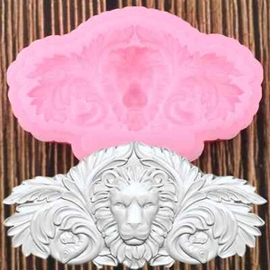 Stampo in silicone 3D cioccolato animale testa di leone fondente torta caramelle strumenti di decorazione - Foto 1 di 24