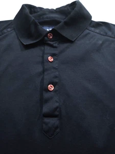 Camisa ETON Contemporánea Para Hombre Estilo POLO 100% Algodón (M) BRILLANTE Azul Marino S/S - Imagen 1 de 5