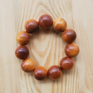 11 Cuentas Rajá Kayu Indonesia Pulsera Roja Agathis 22 MM Rey de la Madera #A03 - Imagen 1 de 6