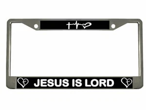 Jesus is Lord Christ Religious License Plate Frame Tag Holder Cover - Picture 1 of 4