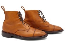 UK 9 - Charles Tyrwhitt by Loake Mcamil Tan Grain Derby Boots Shoes
