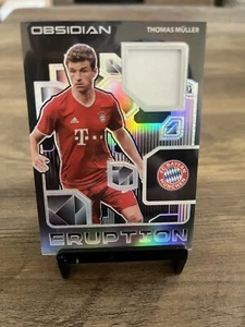 2020-21 Panini Obsidian Eruption E-TM Thomas Muller Bayern Munich Relic 003/149 - Picture 1 of 2