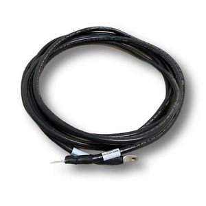 4 AWG Copper 14'Black Battery Cable 1/4 " Lugs Wire Car Marine Inverter RV - Picture 1 of 3