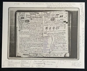 Dieter Roth, informe con comentario, impresión combinada, 1991, firmado a mano y número - Imagen 1 de 1