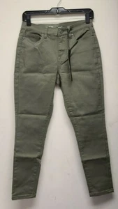 DG2 Diane Gilman 2P Olive Green Stretch Denim 5-Pocket Jeans NWT - Picture 1 of 3