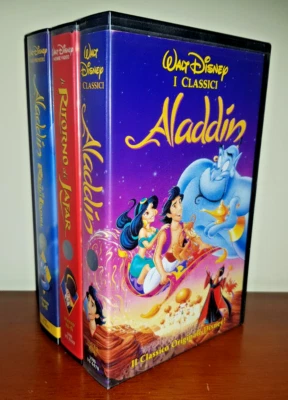 Aladdin Lotto 3 Film - Ritorno di Jafar, Re Ladri - I Classici Walt Disney - VHS - Bild 1 von 4