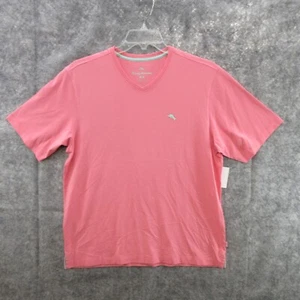 Tommy Bahama Mens T-Shirt Medium ST225235 New Bali Skyline V-Neck 100% Cotton - Picture 1 of 15