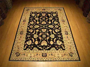 Alfombra afgana Sultanabad 6,8 x 9,4 hecha a mano de fina calidad_tintes vegetarianos lana hilada a mano - Imagen 1 de 11