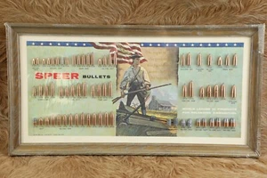 Speer Bullets Board 1967 Display The Right For People To Bear Arms Autographed! - Picture 1 of 8
