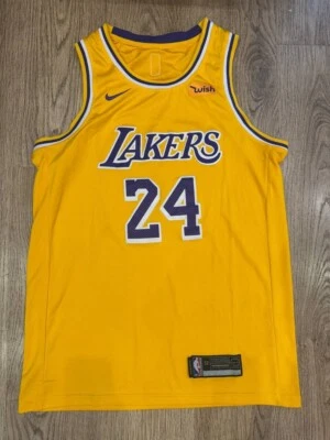 LOS ANGELES LAKERS KOBE BRYANT WISH #24 NIKE SHIRT VINTAGE JERSEY SIZE 52 MEN - Image 1 of 4