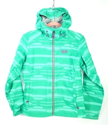 Mountain Hardwear Dry Q Evap Waterproof Rain Jacket Women's Size S Green Hooded - Image 1 of 4