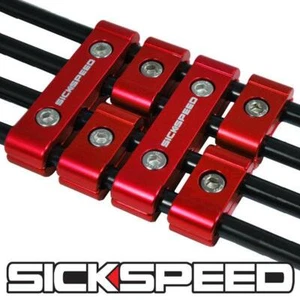 6PC RED WIRE SEPARATOR FOR 8MM 9MM 10MM MSD NGK TAYLOR EXCEL ACCEL SBC - Picture 1 of 1