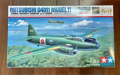 TAMIYA 61110 Scala 1/48 MITSUBISHI G4M1 MODEL 11 - Admiral Yamamoto Transport - Immagine 1 di 4
