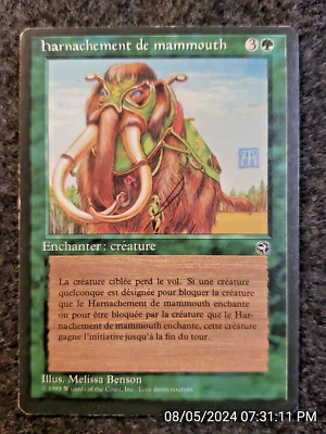 French Mammoth Harness Homelands Light Play MTG Magic (DS3D1H3) - Image 1 of 4