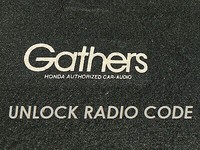 Unlock Gathers Radio Unlock Gathers Radio Code Ebay