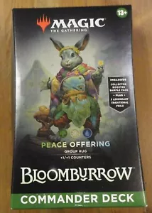 Magic the Gathering Bloomburrow Peace Offering Green/White/Blue Commander Deck - Picture 1 of 1
