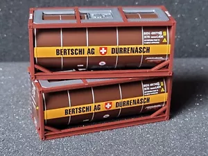2x 20 FT container Bertschi AG Dürrenäsch Svizzera BIDU.03, 96 Roco 1:87 - Foto 1 di 5