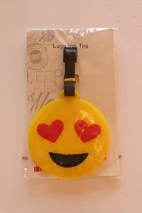 SMILEY FACE Emoji Reise Kofferanhänger 3,5 Zoll Durchmesser NEU in Original PKG - Bild 1 von 4