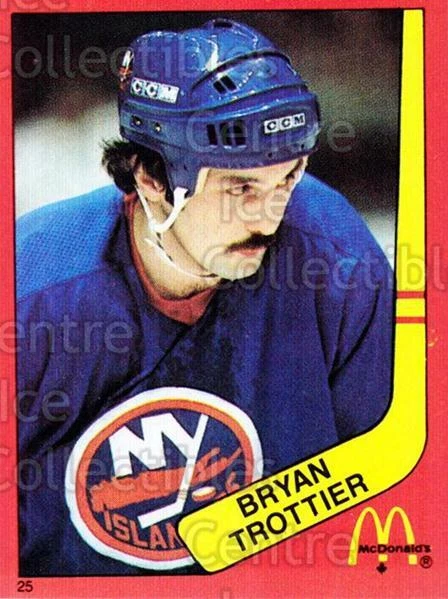 1982-83 McDonalds Stickers #25 Bryan Trottier - Image 1 of 1