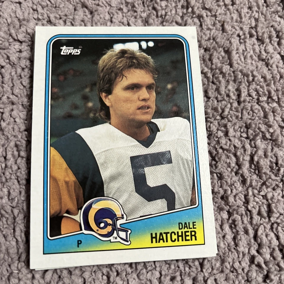 1988 Topps Football  #293 Dale Hatcher  Los Angeles Rams - Image 1 of 1